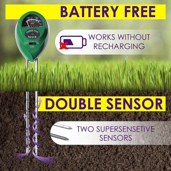 meters 3 in 1 soil ph meter tester moisture temperature sunlight intensity measurement analysis acidity alkali 40%off
meters 3 in 1 soil ph meter tester moisture temperature sunlight intensity measurement analysis acidity alkali 40%off