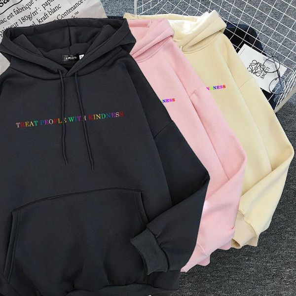 women's hoodies & sweatshirts 2021 treat people with kindness fashion hoodeds women vintage casual punk letter hip hop hooded s-3xl, Black
women's hoodies & sweatshirts 2021 treat people with kindness fashion hoodeds women vintage casual punk letter hip hop hooded s-3xl, Black