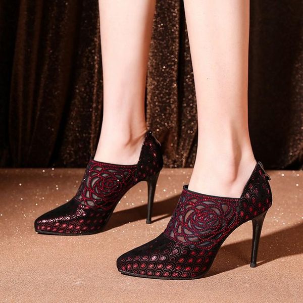 dress shoes gigh quality women sheepskin pumps fashion high heel crystal women's wedding party size 33-41, Black
dress shoes gigh quality women sheepskin pumps fashion high heel crystal women's wedding party size 33-41, Black