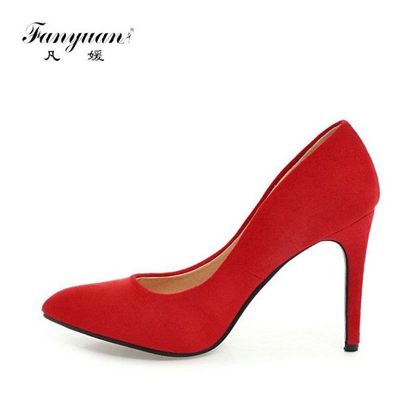 dress shoes fanyuan 2021 women pumps fashion spring/autumn all match thin high heel pointed toe flock wedding size 34-43, Black
dress shoes fanyuan 2021 women pumps fashion spring/autumn all match thin high heel pointed toe flock wedding size 34-43, Black