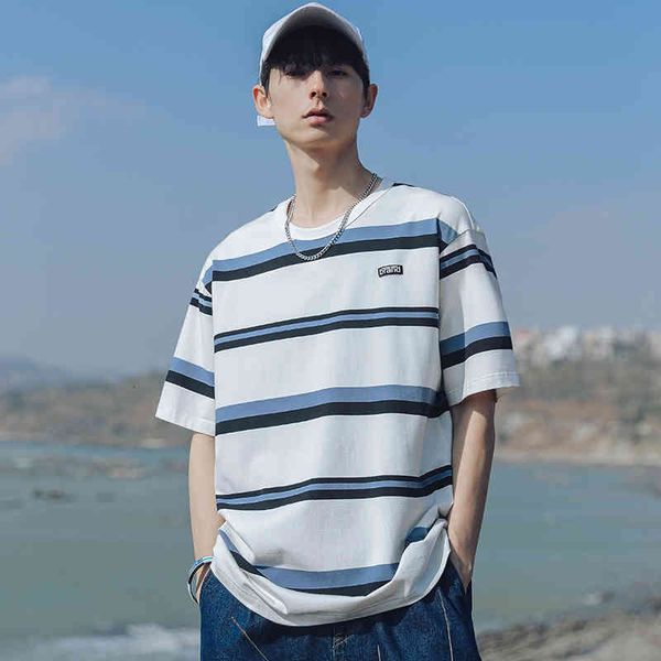 men's tracksuits 2021 spring and summer couple loose stripe half sleeve in fashion mark cotton short casual shirt, Gray
men's tracksuits 2021 spring and summer couple loose stripe half sleeve in fashion mark cotton short casual shirt, Gray
