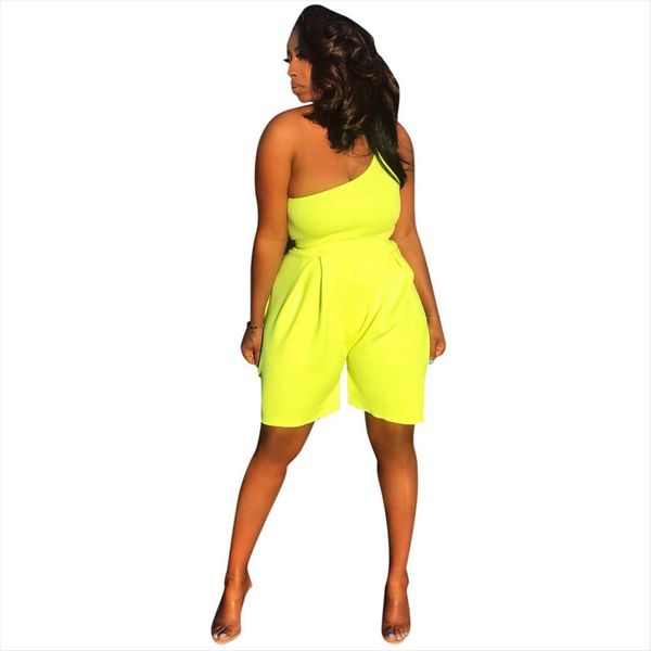 one shoulder neon yellow womens romper playsuit backless solid bodycon causal summer high waist plus size party jumpsuit, Black;white
one shoulder neon yellow womens romper playsuit backless solid bodycon causal summer high waist plus size party jumpsuit, Black;white