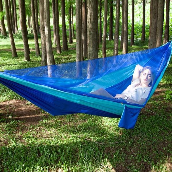 290x140cm outdoor mosquito net parachute hammock portable camping hanging sleeping bed high strength swing tents and shelters
290x140cm outdoor mosquito net parachute hammock portable camping hanging sleeping bed high strength swing tents and shelters