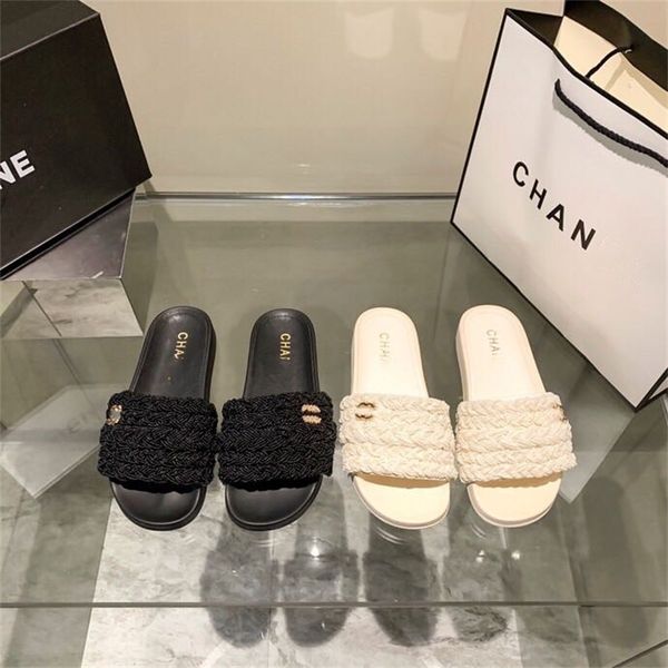 2021 summer new hand woven thick bottomed one line slippers casual soft leather sandals for women, Black
2021 summer new hand woven thick bottomed one line slippers casual soft leather sandals for women, Black