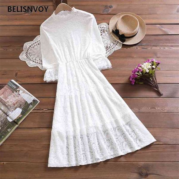 spring women fashion elegant dress vintage lace mesh female long maxi casual lady party vestidos 210520, Black;gray
spring women fashion elegant dress vintage lace mesh female long maxi casual lady party vestidos 210520, Black;gray