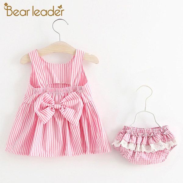 bear leader baby girls striped clothing sets 2021 summer born boys bow-knot dress and panties outfit toddler cute clothes, White
bear leader baby girls striped clothing sets 2021 summer born boys bow-knot dress and panties outfit toddler cute clothes, White
