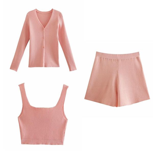 women's knits & tees 2021 autumn knit 3-piece outfits backless crop women cardigan and high waist shorts party clubwear set, White
women's knits & tees 2021 autumn knit 3-piece outfits backless crop women cardigan and high waist shorts party clubwear set, White