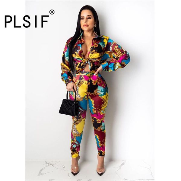 two piece dress vintage fashion print women's wear turn-down collar long sleeve shirt and skinny pants 2 set tight outfit, White
two piece dress vintage fashion print women's wear turn-down collar long sleeve shirt and skinny pants 2 set tight outfit, White