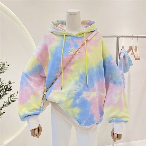 thai tie dyed long sleeved hoodie women's new loose embroidered letters casual clothes in autumn and winter, Black
thai tie dyed long sleeved hoodie women's new loose embroidered letters casual clothes in autumn and winter, Black