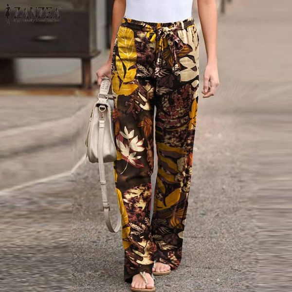 women's pants & capris zanzea vintage floral printed wide leg summer women trousers bohemian casual elastic waist cotton linen pantalon, Black;white
women's pants & capris zanzea vintage floral printed wide leg summer women trousers bohemian casual elastic waist cotton linen pantalon, Black;white