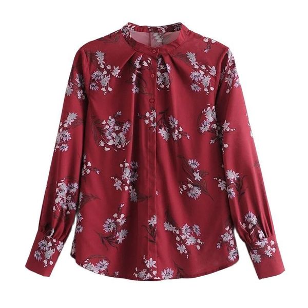 women cute high street reteo floral printed blouse spring za casual ol shirts ruffles long sleeve female 210521, White
women cute high street reteo floral printed blouse spring za casual ol shirts ruffles long sleeve female 210521, White