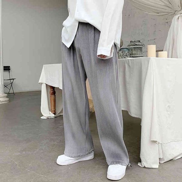 men's pants pleated fashion stretch waist casual wide-leg men streetwear korean loose hip-hop straight mens trousers d24e, Black
men's pants pleated fashion stretch waist casual wide-leg men streetwear korean loose hip-hop straight mens trousers d24e, Black