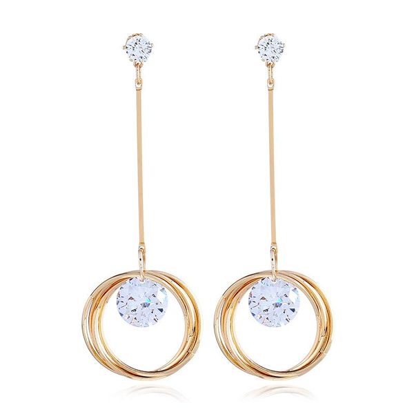 stud 2021 fashion gold round hoop tassel zircon earrings for women ladies girl birthday party wedding gift jewelry wholesale, Golden;silver 
stud 2021 fashion gold round hoop tassel zircon earrings for women ladies girl birthday party wedding gift jewelry wholesale, Golden;silver