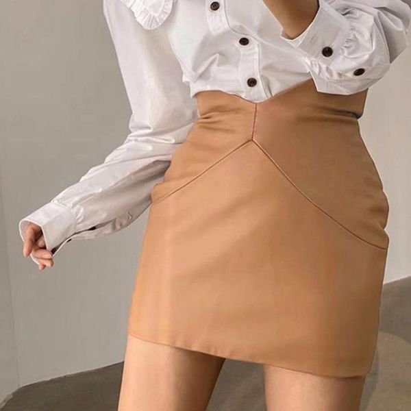 skirts streetwear khaki women's pencil pu summer 2021 high waist bodycon leather mini skirt korean saias female, Black
skirts streetwear khaki women's pencil pu summer 2021 high waist bodycon leather mini skirt korean saias female, Black