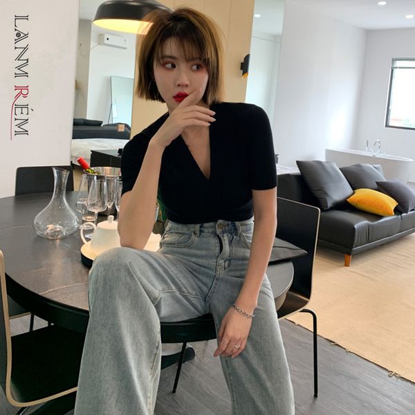 women black elasticity t-shirt arrivals v-neck short sleeve female fashion all match summer 2e1893 210507, White
women black elasticity t-shirt arrivals v-neck short sleeve female fashion all match summer 2e1893 210507, White