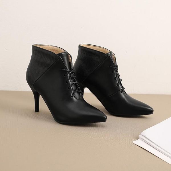 boots big size 9 10 11-15 women shoes ankle for ladies woman winter cross binding with matching colors, Black
boots big size 9 10 11-15 women shoes ankle for ladies woman winter cross binding with matching colors, Black