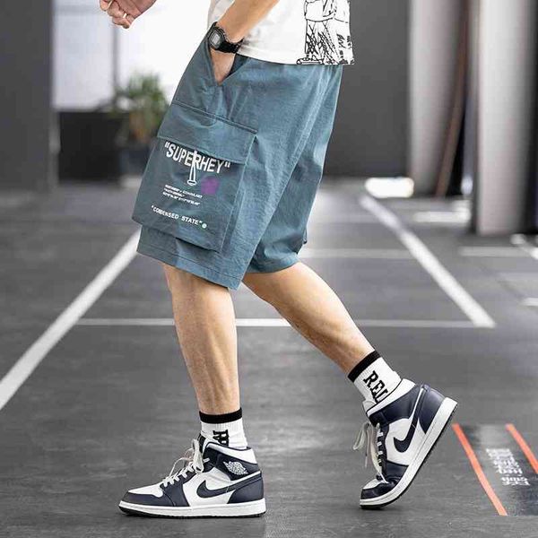 summer tooling shorts men's sports basketball pants loose casual beach fashion brand capris, White;black
summer tooling shorts men's sports basketball pants loose casual beach fashion brand capris, White;black