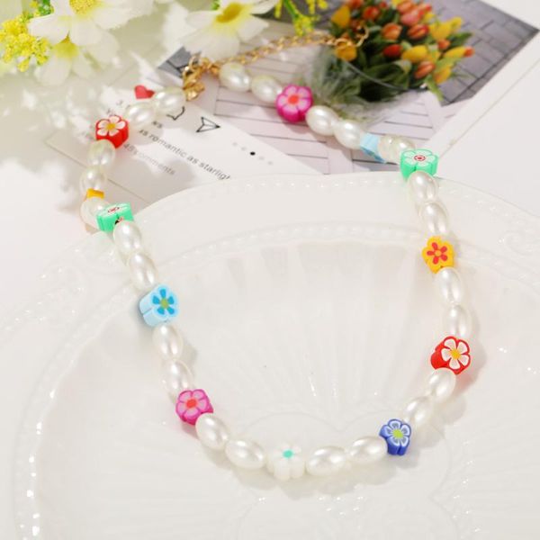 chokers fashion colorful faux pearl flower party necklace for women bohemian clavicle chain streetstyle choker jewerly, Golden;silver
chokers fashion colorful faux pearl flower party necklace for women bohemian clavicle chain streetstyle choker jewerly, Golden;silver