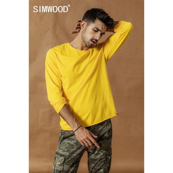 simwood 2021 spring winter new long sleeve solid t shirt men raw roll hem t-shirt texture quality 100% cotton si980585 y0322, White;black
simwood 2021 spring winter new long sleeve solid t shirt men raw roll hem t-shirt texture quality 100% cotton si980585 y0322, White;black