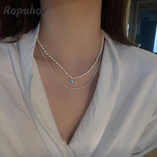 chains ropuhov 2021 jewelry for woman gift korean fashion pendant aesthetic initial pearl choker necklace wholesale, Silver
chains ropuhov 2021 jewelry for woman gift korean fashion pendant aesthetic initial pearl choker necklace wholesale, Silver
