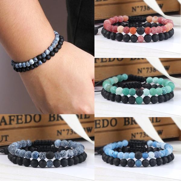 beaded, strands 2pcs/set multi-color natural weathered stone beaded bracelets handmade braided strand bracelets&bangles women men rock jewel, Black
beaded, strands 2pcs/set multi-color natural weathered stone beaded bracelets handmade braided strand bracelets&bangles women men rock jewel, Black