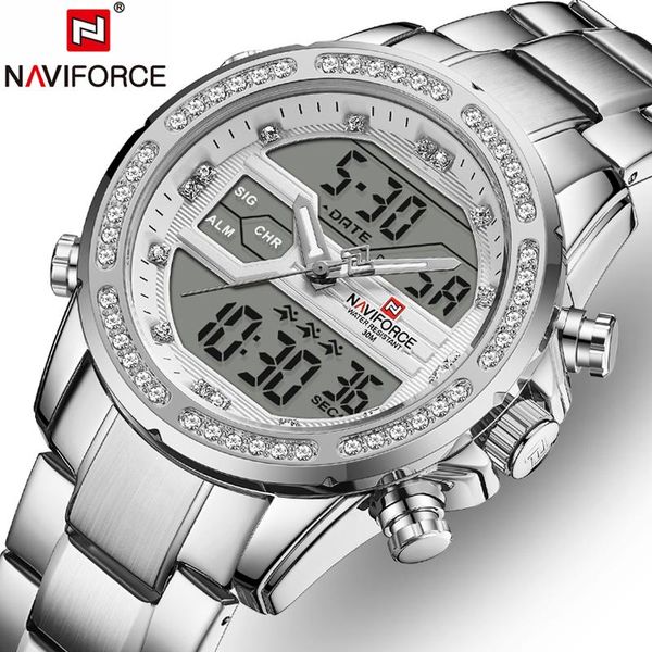 wristwatches naviforce brand men watch quartz fashion casual date week display chronograph sport waterproof relogio masculino, Slivery;brown
wristwatches naviforce brand men watch quartz fashion casual date week display chronograph sport waterproof relogio masculino, Slivery;brown