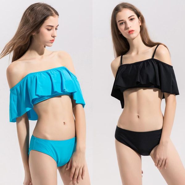 one-piece suits knowdream bikini swimwear women's swimsuit bailan ruffled solid color split suspender nylon
one-piece suits knowdream bikini swimwear women's swimsuit bailan ruffled solid color split suspender nylon