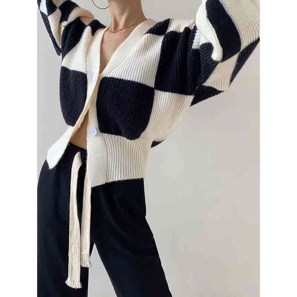women's jackets genayooa v-neck plaid checkerboard cardigan women long sleeve autumn winter single breasted ladies sweater jumper korea, Black;brown
women's jackets genayooa v-neck plaid checkerboard cardigan women long sleeve autumn winter single breasted ladies sweater jumper korea, Black;brown