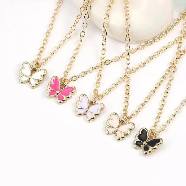 chains korean style fashion butterfly pendant ladies charm jewelry simple clavicle gold chain birthday gift wholesale, Silver
chains korean style fashion butterfly pendant ladies charm jewelry simple clavicle gold chain birthday gift wholesale, Silver
