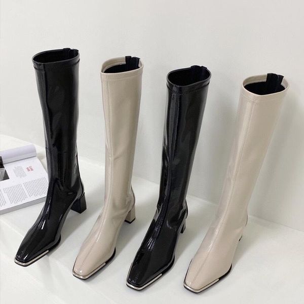 boots punk style autumn and winter elastic microfiber shoes women's ankle high heels black thick-soled long knee boot
boots punk style autumn and winter elastic microfiber shoes women's ankle high heels black thick-soled long knee boot
