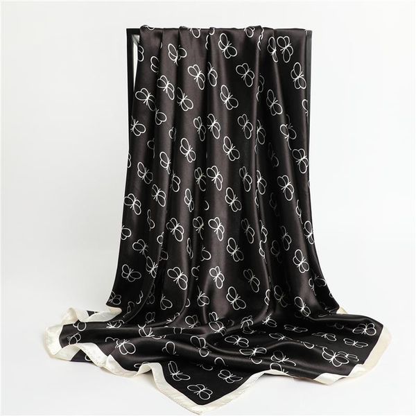 scarves 2021 silk scarf luxury bandana women neckerchief female beach korean fashion square shawls lady headband summer, Blue;gray
scarves 2021 silk scarf luxury bandana women neckerchief female beach korean fashion square shawls lady headband summer, Blue;gray