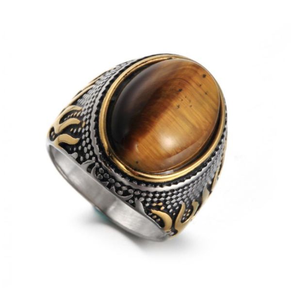 cluster rings european and american men's classic punk tiger eye stone flame pattern metal casual charm jewelry, Golden;silver
cluster rings european and american men's classic punk tiger eye stone flame pattern metal casual charm jewelry, Golden;silver