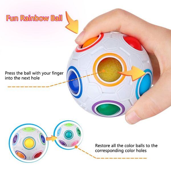 dhl football puzzle kids toys for children stress reliever toy creative magic cube ball antistress rainbow
dhl football puzzle kids toys for children stress reliever toy creative magic cube ball antistress rainbow
