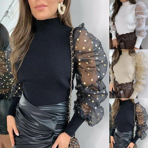 women's sweaters women sweater ladies long puff sleeve pullover loose jumper ribbed sequined see through autumn spring basic 2021, White;black
women's sweaters women sweater ladies long puff sleeve pullover loose jumper ribbed sequined see through autumn spring basic 2021, White;black