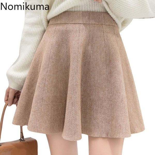 nomikuma autumn knitted high waist skirt women solid color casual fashion a line skirts female winter clothes faldas 3c809 210514, Black
nomikuma autumn knitted high waist skirt women solid color casual fashion a line skirts female winter clothes faldas 3c809 210514, Black