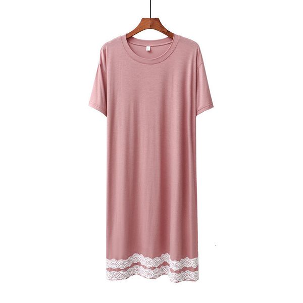 women's sleepwear sweet lace modal short sleeve loose nightgowns for women casual nightwear female o neck nightshirt summer p72g, Black;red
women's sleepwear sweet lace modal short sleeve loose nightgowns for women casual nightwear female o neck nightshirt summer p72g, Black;red