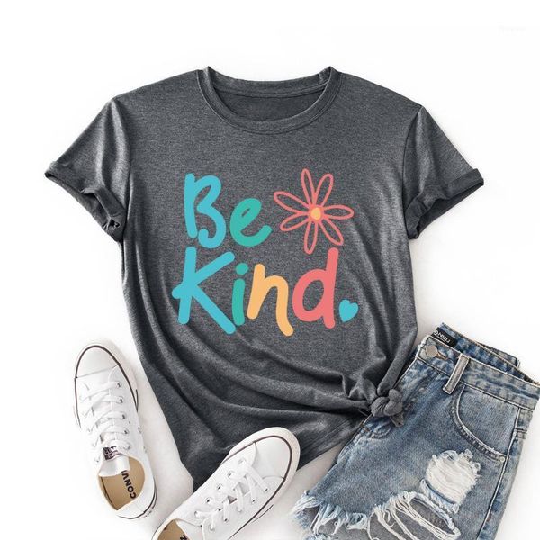 women's t-shirt flowers be kind printing t-shirts women summer harajuku womens clothing graphic t shirts aesthetic round neck ladies, White
women's t-shirt flowers be kind printing t-shirts women summer harajuku womens clothing graphic t shirts aesthetic round neck ladies, White