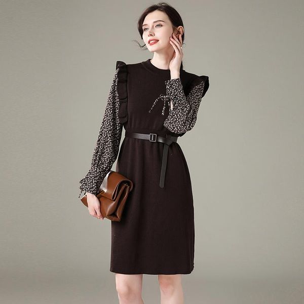 casual dresses vogue patchwork vintage sweater dress women autumn winter prints lantern sleeve knitted ladies elegant party wear, Black;gray
casual dresses vogue patchwork vintage sweater dress women autumn winter prints lantern sleeve knitted ladies elegant party wear, Black;gray