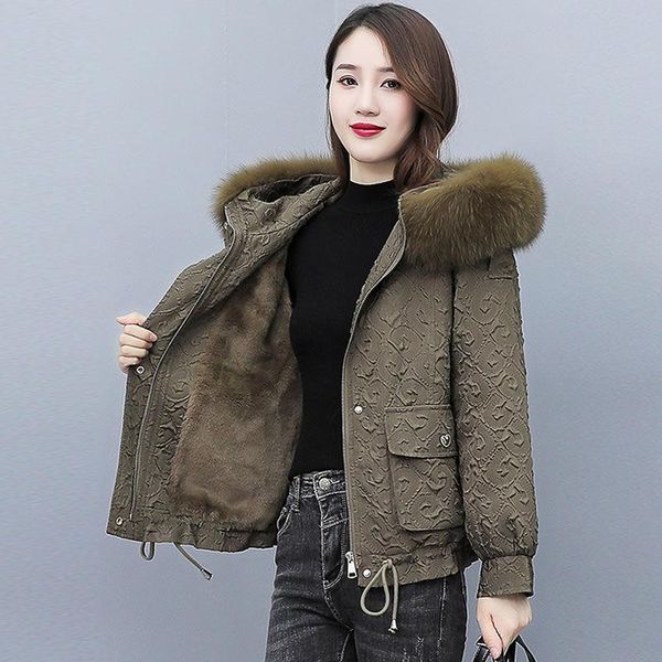 women's jackets coats fur collar parkas warm hooded coat winter jacket short 2021, Black;brown
women's jackets coats fur collar parkas warm hooded coat winter jacket short 2021, Black;brown