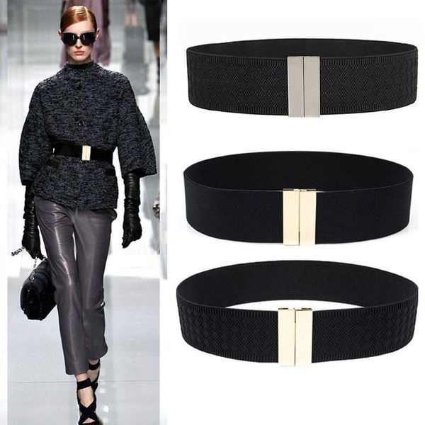 belts wide elastic belt dress stretch waist women accessories waistband corset metal buckle, Black;brown
belts wide elastic belt dress stretch waist women accessories waistband corset metal buckle, Black;brown