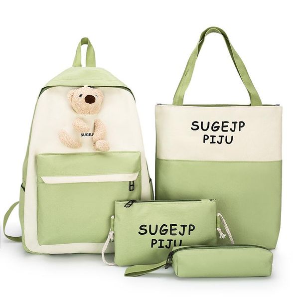 school bags axzspdy four-piece set female primary students high backpack cute college girls and boys large capacity
school bags axzspdy four-piece set female primary students high backpack cute college girls and boys large capacity