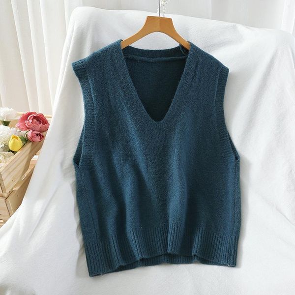 women's sweaters women v neck pullover vest sweater spring autumn sleeveless loose korean casual chic knitted pink pull, White;black
women's sweaters women v neck pullover vest sweater spring autumn sleeveless loose korean casual chic knitted pink pull, White;black