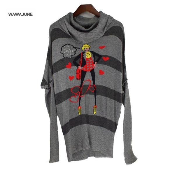 women's sweaters #292 gray turtleneck sweater women autumn casual soft warm slim femme long design batwing sleeves, White;black
women's sweaters #292 gray turtleneck sweater women autumn casual soft warm slim femme long design batwing sleeves, White;black