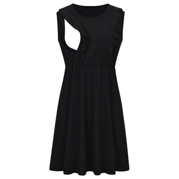 maternity dresses 2021 european and american fashion solid color ruffled sleeveless multifunctional mother breastfeeding dress, White
maternity dresses 2021 european and american fashion solid color ruffled sleeveless multifunctional mother breastfeeding dress, White