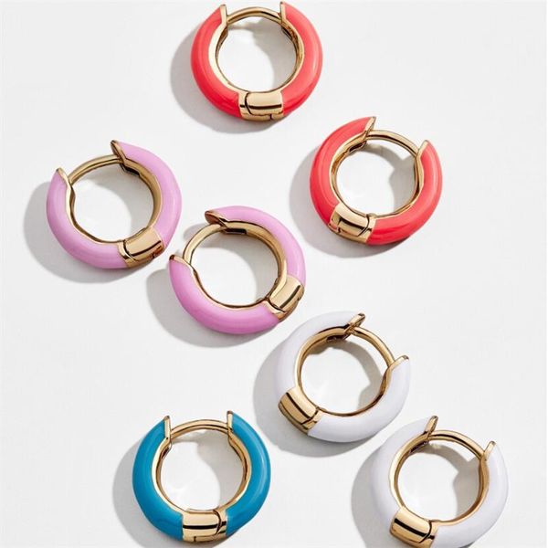 trendy purple pink black hoops earrings round circle geometric huggie minimalist mini small loop wholesale hoop, Golden;silver
trendy purple pink black hoops earrings round circle geometric huggie minimalist mini small loop wholesale hoop, Golden;silver