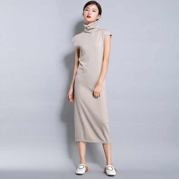 women's sweaters dress sleeveless sweater, long cashmere sweater of for spring oslc, White;black
women's sweaters dress sleeveless sweater, long cashmere sweater of for spring oslc, White;black