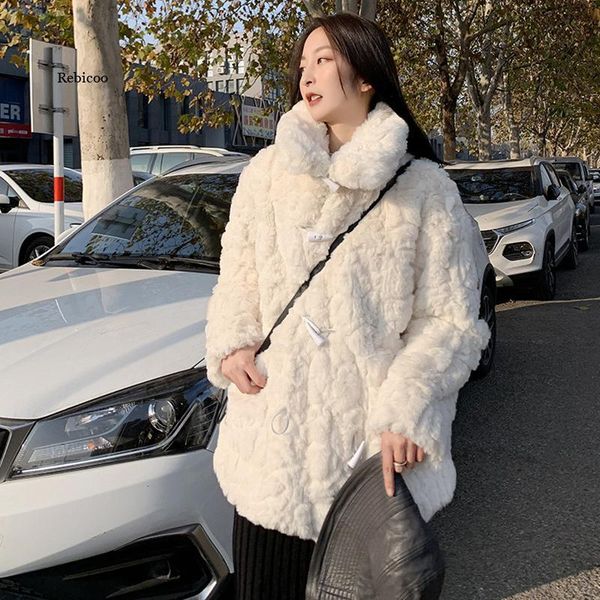 women's fur & faux winter jacket coat teddy fleece women plush blouse sheepskin, Black
women's fur & faux winter jacket coat teddy fleece women plush blouse sheepskin, Black