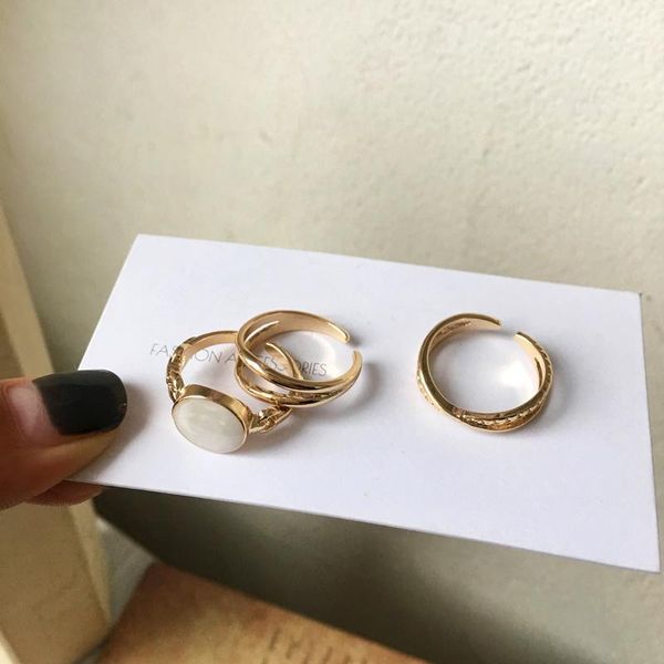 fashion jewelry rings design 3 pcs one set metal alloy two row hollow black white women finger ring for girl party gifts cluster, Golden;silver
fashion jewelry rings design 3 pcs one set metal alloy two row hollow black white women finger ring for girl party gifts cluster, Golden;silver