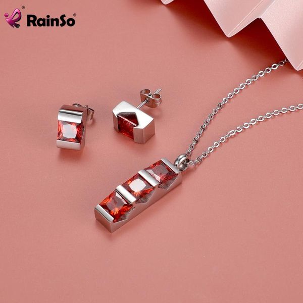 earrings & necklace rainso for women red jewelry sets ladies party engagement enamel jewellery drop-ship, Silver
earrings & necklace rainso for women red jewelry sets ladies party engagement enamel jewellery drop-ship, Silver