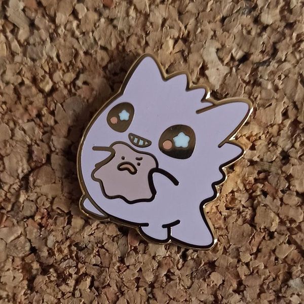 pins, brooches anime happy ghost hard enamel pins cartoon ditto women men lapel badges backpack collar fashion jewelry gifts for kids, Gray
pins, brooches anime happy ghost hard enamel pins cartoon ditto women men lapel badges backpack collar fashion jewelry gifts for kids, Gray